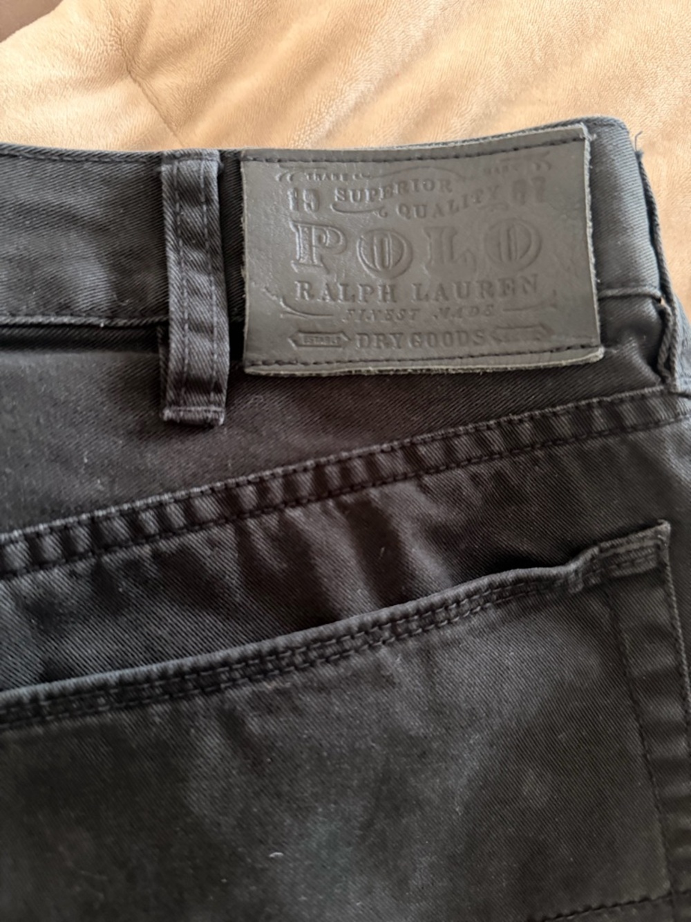 Polo by Ralph Lauren Slim Straight Black Jeans